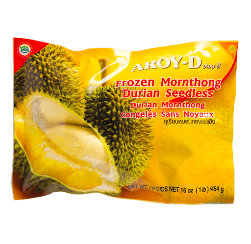 Aroy-D Frozen Mornthong Durian Seedless (Vacuum Bag) — PRODUCTS